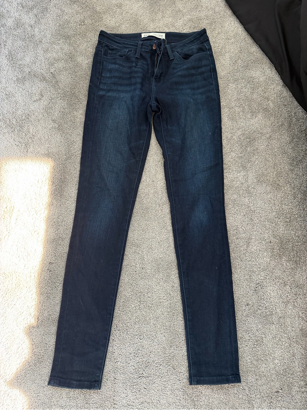 Dark BKE Stella Mid Rise Indigo Women’s Skinny Jeans